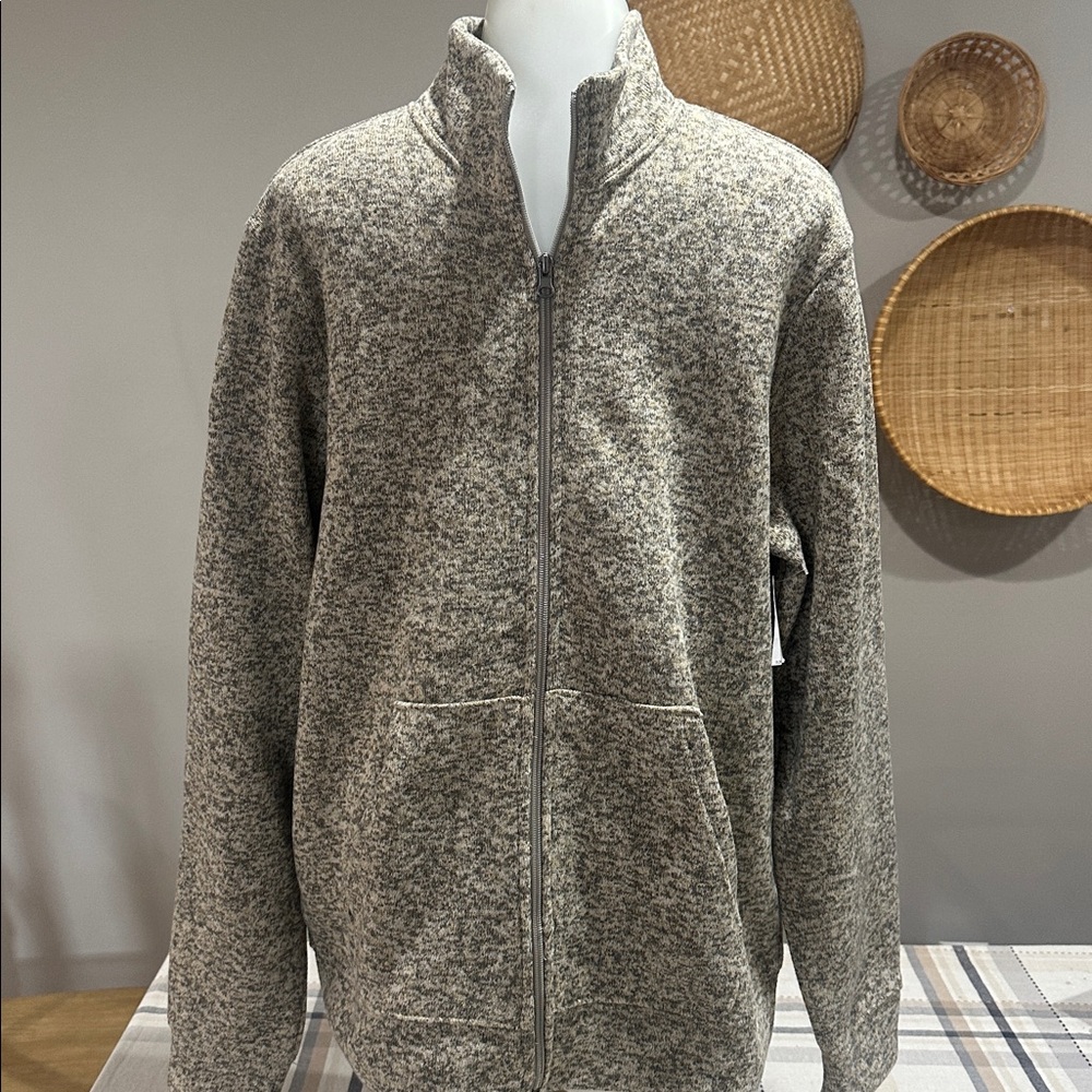 Old Navy Heathered Gray Knit Cardigan